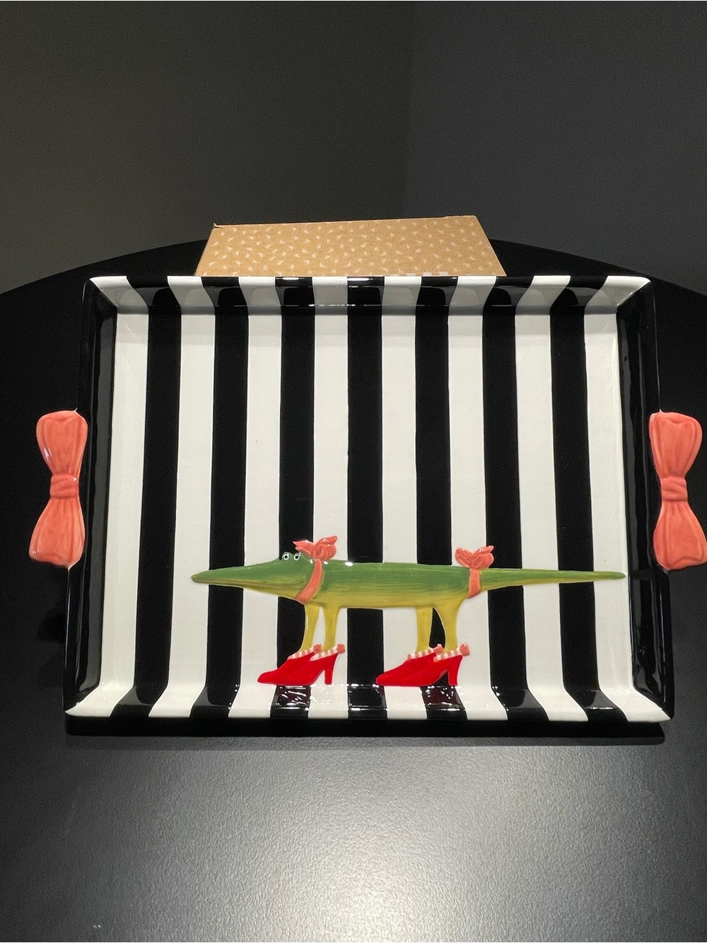 Mackenzie Childs Patience Brewster Gloria Alligator Tray